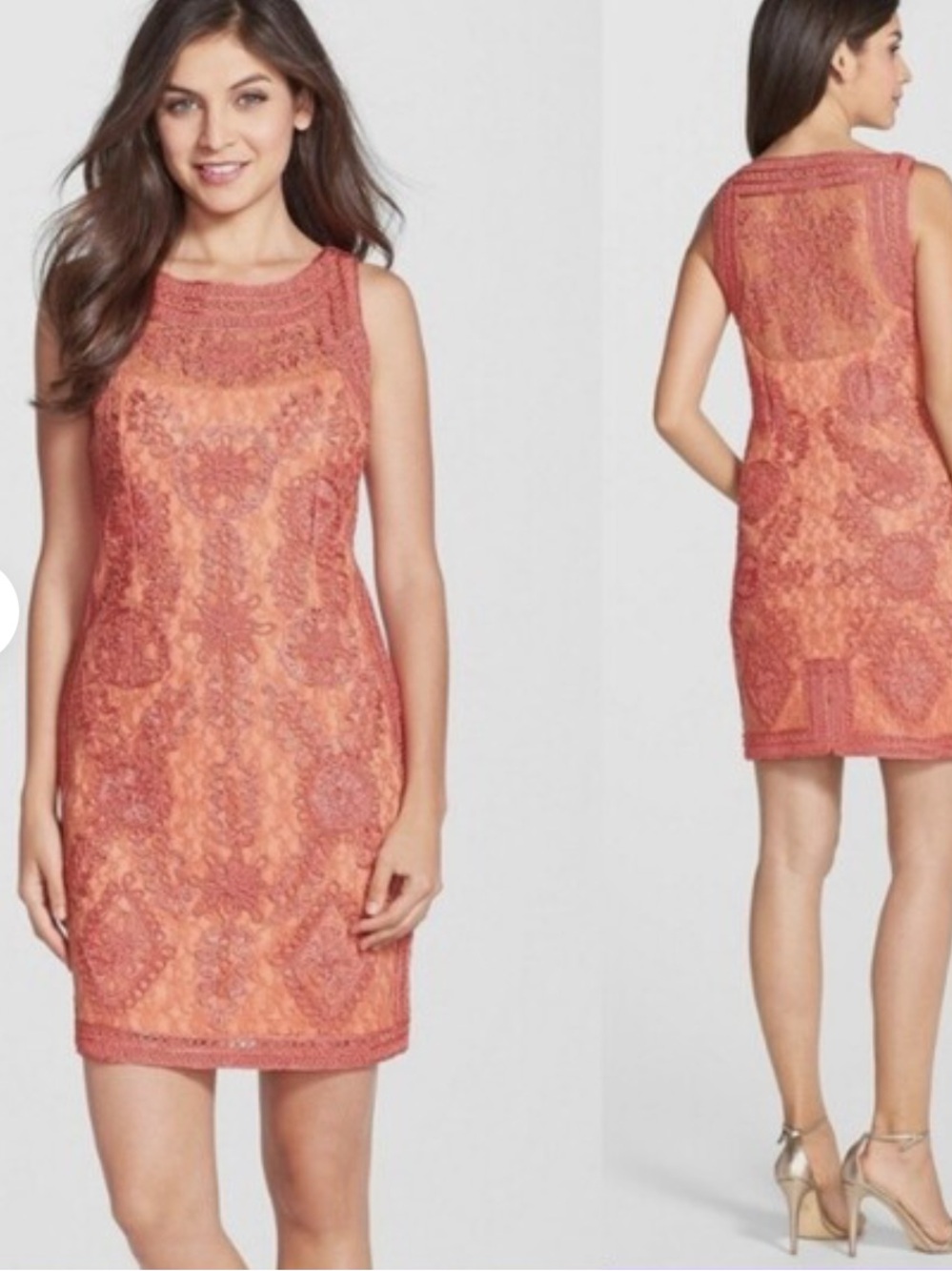 JS Collections Soutach & Lace Dress